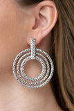 Ever Elliptica Silver Paparazzi Earrings