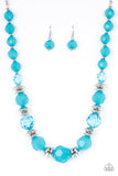 Dine and Dash Blue Paparazzi Necklace All Eyes On U Jewelry 