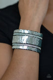 Paparazzi Green Sequin Wrap Bracelet-Mermaid Service All Eyes On U 