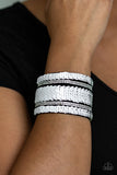 Paparazzi Pink Sequin Wrap Bracelet-Mermaid Service All Eyes On U 