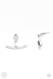 Glowing Glimmer White Paparazzi Earrings All Eyes On U Jewelry 
