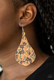Cork Coast Multicolor Paparazzi Earrings All Eyes On U Jewelry