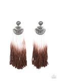 DIP It Up Brown Paparazzi Earrings All Eyes On U Jewelry 