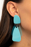 All FAUX One Blue Paparazzi Earrings All Eyes On U Jewelry