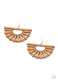 Wooden Wonderland Brown Paparazzi Earrings All Eyes On U Jewelry