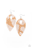 Cork Cabana White Paparazzi Earrings All Eyes On U Jewelry