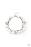 The GRANDEUR Tour White Paparazzi Bracelet All Eyes On U Jewelry Store