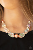 Iridescently Ice Queen Copper Paparazzi Necklace All Eyes On U Jewelry