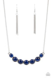 Serenely Scalloped Blue Paparazzi Necklace All Eyes On U Jewelry 
