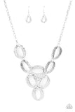 OVAL The Limit - Silver Paparazzi Necklace