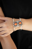 Mojave Flower Girl Orange Paparazzi Bracelet All Eyes On U Jewelry 