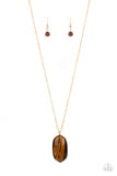 Elemental Elegance Brown Paparazzi Necklace All Eyes On U Jewelry  