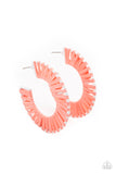 Everybody Conga! Orange Paparazzi Earrings All Eyes On U Jewelry Store