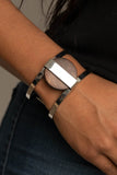 Organic Fusion Brown Paparazzi Bracelet All Eyes On U Jewelry