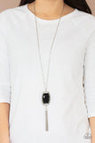 Timeless Talisman - Black Paparazzi Necklace All Eyes On U Jewelry