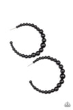 Glamour Graduate Black Paparazzi Earrings All Eyes On U Jewelry Store