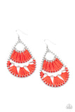 Samba Scene Red Paparazzi Earrings All Eyes On U Jewelry Store