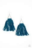 Modern Day Macramé Blue Paparazzi Earring All Eyes On U Jewelry