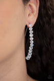 GLOW Hanging Fruit White Paparazzi Earrings All Eyes On U Jewelry 
