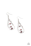 Drop Down Dazzle Red Paparazzi Earrings All Eyes On U Jewelry Store