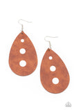 Rustic Torrent Brown Paparazzi Earrings All Eyes On U Jewelry Store 