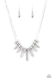 Dangerous Dazzle White Paparazzi Necklace