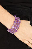 Girly Girl Glimmer Purple Paparazzi Bracelet All Eyes On U Jewelry