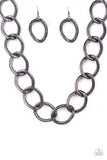 Industrial Intimidation Black Paparazzi Necklace All Eyes On U Jewelry
