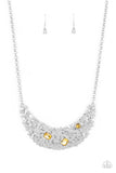 Fabulously Fragmented Yellow Paparazzi Necklace All Eyes On U Jewelry