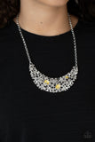 Fabulously Fragmented Yellow Paparazzi Necklace All Eyes On U Jewelry