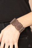Enchanted Vineyard Copper Paparazzi Bracelet All Eyes On U Jewelry