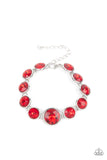 Lustrous Luminosity Red Paparazzi Bracelet All Eyes On U Jewelry