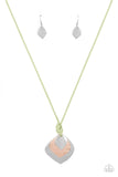 Face The ARTIFACTS Green Paparazzi Necklace All Eyes On U Jewelry