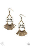 A FLARE For Fierceness Brass Paparazzi Earrings All Eyes On U Jewelry