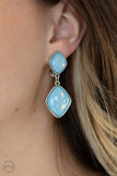 Double Dipping Diamonds Blue Paparazzi Earring All Eyes On U Jewelry