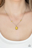 Romantic Rendezvous Yellow Paparazzi Necklace All Eyes On U Jewelry 