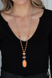 Naturally Essential Orange Paparazzi Necklace All Eyes On U Jewelry