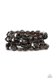 Nice GLOWING! Black Paparazzi Bracelet All Eyes On U Jewelry Store