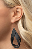 Thats A STRAP Black Paparazzi Earrings All Eyes On U Jewelry Store