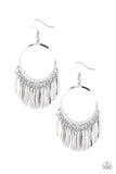 Radiant Chimes Silver Paparazzi Earrings All Eyes On U Jewelry
