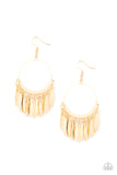 Radiant Chimes Gold Paparazzi Earrings All Eyes On U Jewelry Store