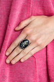 Glittery With Envy Black Paparazzi Ring All Eyes On U Jewelry Store