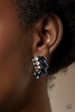 Flawless Fronds Blue Paparazzi Earrings All Eyes On U Jewelry Store