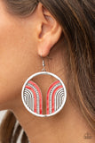 Delightfully Deco Red Paparazzi Earrings All Eyes On U Jewelry