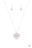 The Real Boss - White Paparazzi Necklace All Eyes On U Jewelry