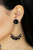 Cabaret Charm Black Paparazzi Earrings All Eyes On U Jewelry Store