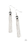 Drop-Dead Dainty - Silver Paparazzi Earrings All Eyes On U Jewelry