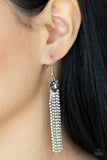 Drop-Dead Dainty - Silver Paparazzi Earrings All Eyes On U Jewelry