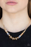 Turn Up The Tea Lights Gold Paparazzi Necklace All Eyes On U Jewelry 