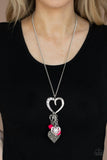 Flirty Fashionista Pink Paparazzi Necklace All Eyes On U Jewelry 
